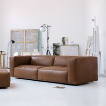 Sofá contemporáneo / marrón / gris / blanco