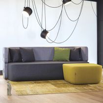 Sofá cama / contemporáneo / marrón / gris