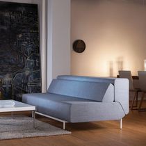 Sofá cama / contemporáneo / gris / blanco