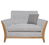 Sillón contemporáneo / de tejido / de roble...