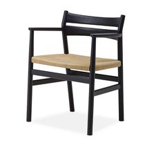 Silla contemporánea / de roble / de cuerda...