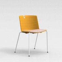 Silla de visita contemporánea / tapizada...