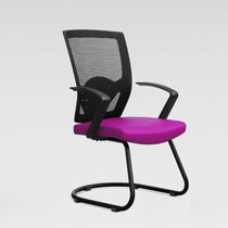 Silla de visita contemporánea / de tejido...