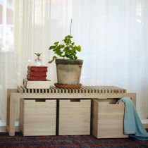 Banco contemporáneo / de roble / de madera...