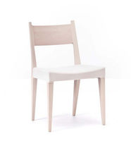 Silla contemporánea / de roble / de tejido...