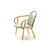 Sillón contemporáneo / de madera / contract
