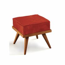 Taburete contemporáneo / de cuero / de madera...
