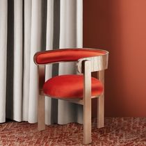 Silla contemporánea / de tejido / de cuero...