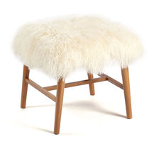 Taburete contemporáneo / de cuero / de madera...