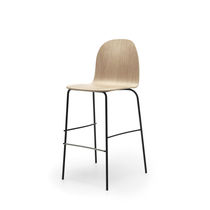 Silla de bar contemporánea / tapizada /...
