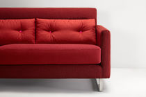 Sofá contemporáneo / rojo / de tejido /...