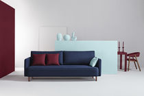 Sofá contemporáneo / azul / de tejido /...