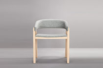 Silla contemporánea / de tejido / con base...