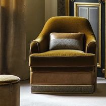 Sillón contemporáneo / de terciopelo / de...