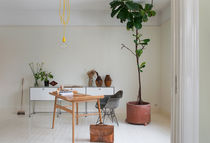 Mesa contemporánea / de roble / rectangular