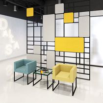 Sillón de visita contemporáneo / de cuero...