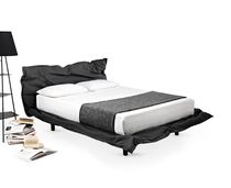 Cama de matrimonio / contemporánea / tapizada...