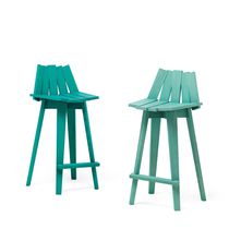 Silla de bar contemporánea / de fresno