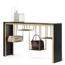Mesa alta contemporánea / de madera / de...