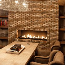 Chimenea de gas / contemporánea / hogar...