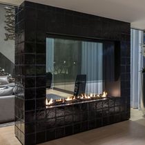 Chimenea de gas / contemporánea / hogar...