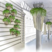 Soporte para jardinera suspendida para espacio público - Todos los