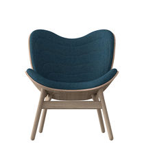 Sillón bajo contemporáneo / de tejido /...