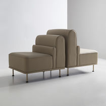 Sillón bajo contemporáneo / de tejido /...