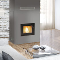 Chimenea de pellets / contemporánea / hogar...
