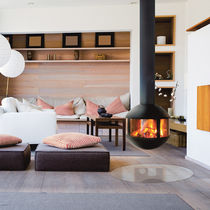 Chimenea de leña / contemporánea / hogar...