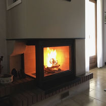 Chimenea insertable de leña / de esquina