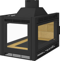 Chimenea insertable de leña / de 3 caras