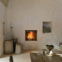 Chimenea de leña / contemporánea / hogar...