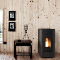 Estufa de pellets / 7 kW / contemporánea...