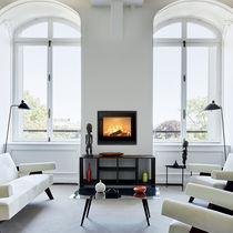 Chimenea de leña / contemporánea / hogar...
