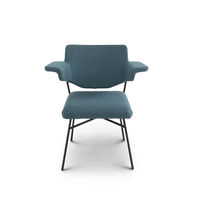Silla contemporánea / de tejido / con base...