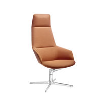 Sillón contemporáneo / de cuero artificial...