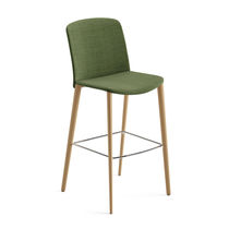 Silla de bar contemporánea / de tejido /...