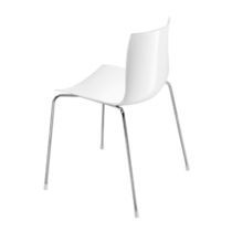Silla contemporánea / de madera / de cuero...