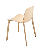 Silla contemporánea / de roble / de tejido...