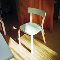 Silla contemporánea / de tejido / de cuero...