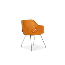 Silla contemporánea / de tejido / de cuero...