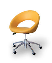 Silla contemporánea / de tejido / de cuero...
