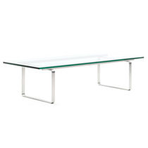 Mesa de centro contemporánea / de vidrio...