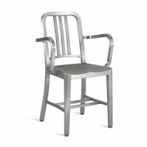 Silla contemporánea / de aluminio / con...
