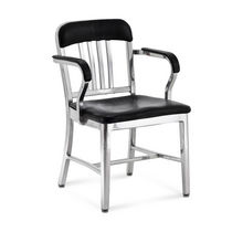 Silla contemporánea / de aluminio / con...