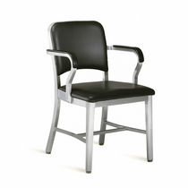 Silla contemporánea / de aluminio / con...
