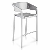 Silla de bar contemporánea / de tejido /...