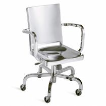 Silla de oficina contemporánea / de metal...