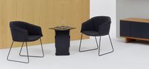 Silla contemporánea / de tejido / patín...